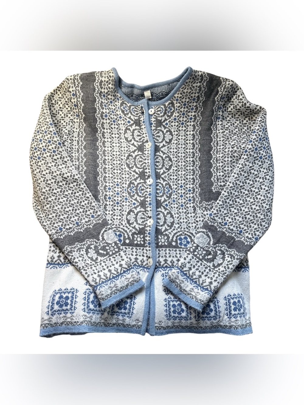 Wool Nordic Style Cardigan